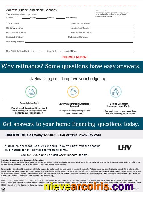 United Kingdom LHV Group bank mortgage statement, 3 pages 3